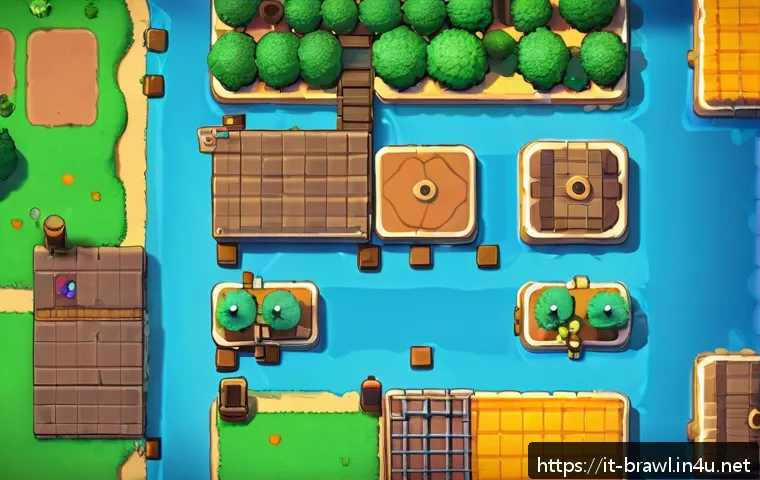 브롤스타즈 맵 에디터 사용법 - A detailed top-down view of a Brawl Stars style map editor interface featuring an intuitive toolbar ...